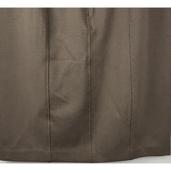 Premise Womens Large Skirt Olive 24" Length Zipper Knit Stretch Pencil - Picture 8 of 8